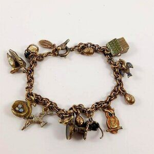 Vintage Sweet Romance Spring Birds Charm Bracelet